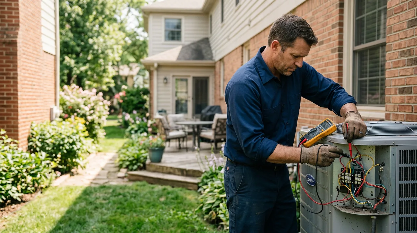HVAC technician working near Somerset, OH